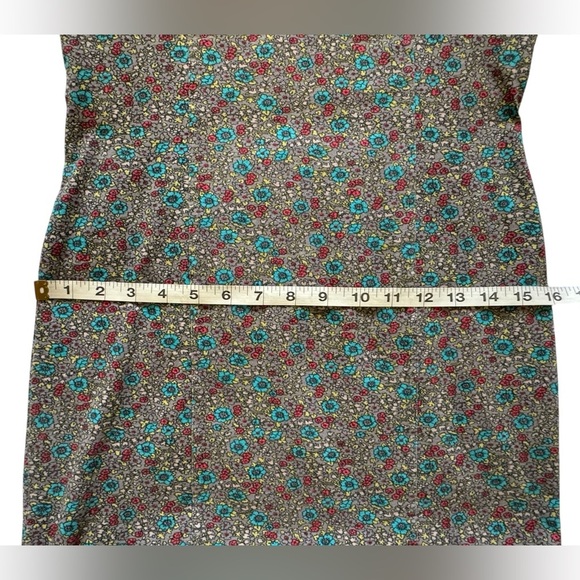 Billabong Colorful BOHO Floral Long Sleeve Stretch Mini Dress Size Medium - Picture 12 of 15